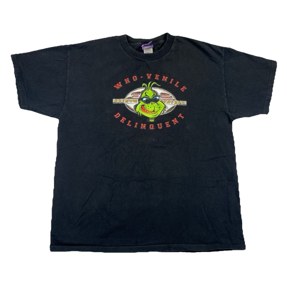 Vintage How The Grinch Stole Christmas Who-Venile Delinquent T-Shirt Size XL
